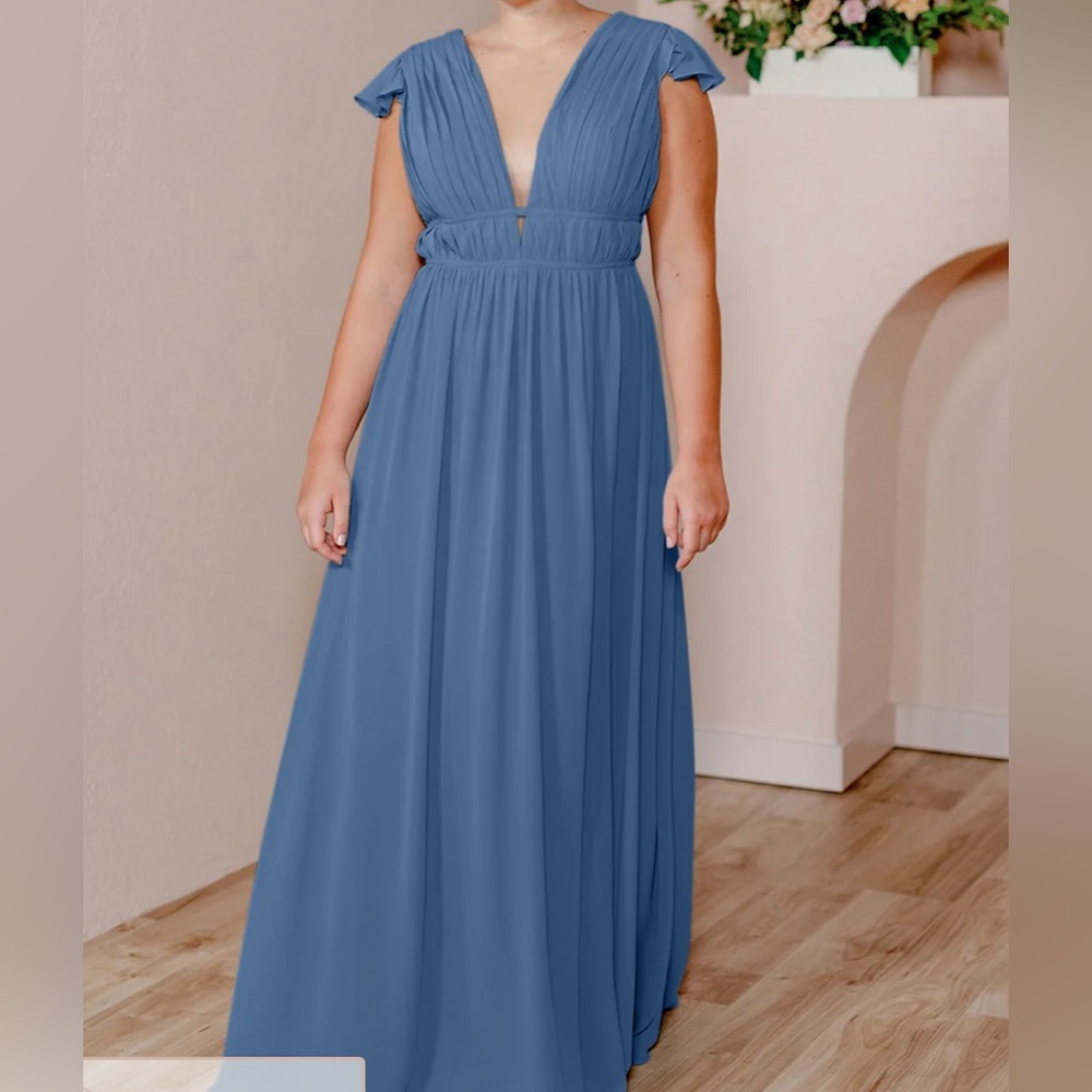 Revelry Slate Blue Maxi Dress